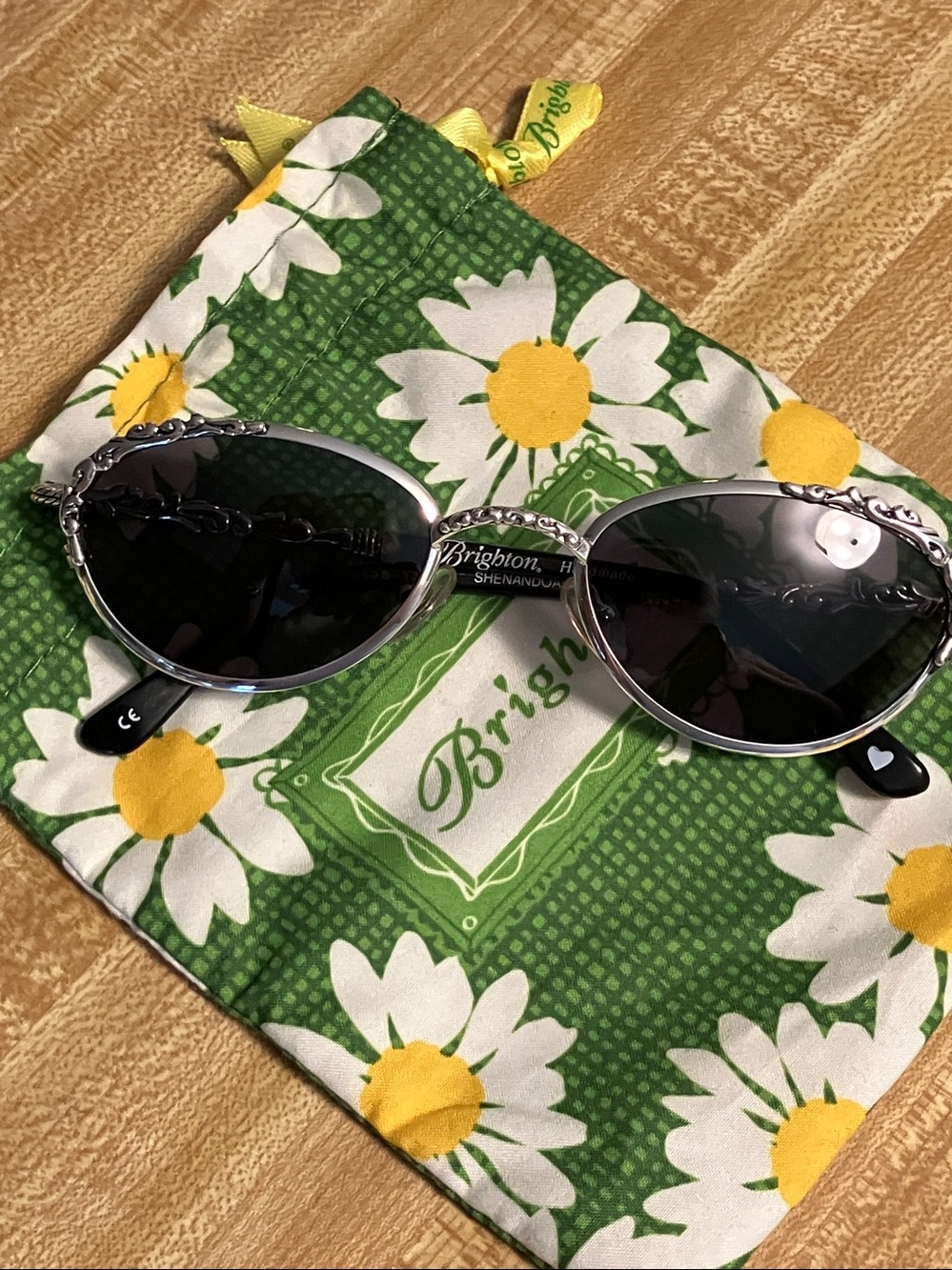 🌸Brighton Silver ‘Shenandoah’ Handmade Oval Sunglasses